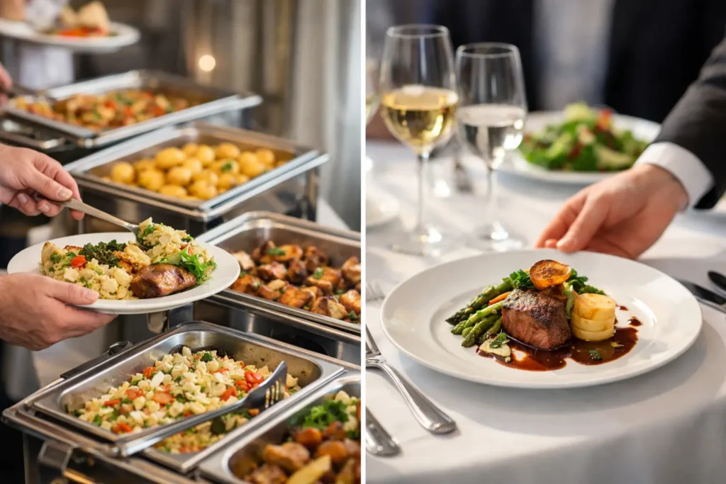 Buffet Catering vs Plated Meals: Which Fits?